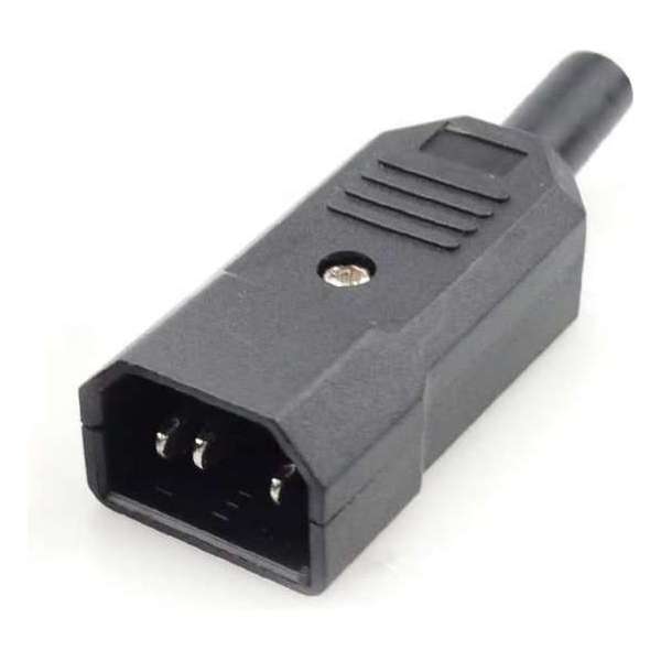 MCL PS-M kabel-connector IEC C14 Zwart MCL PS-M kabel-connector IEC C14 Zwart