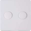 KOPP - Afdekplaat/Centraalplaat - Paris - DUO Dimmer - Arctic Glans Wit - BSE