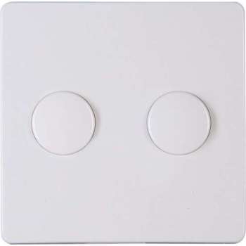 KOPP - Afdekplaat/Centraalplaat - Paris - DUO Dimmer - Arctic Glans Wit - BSE