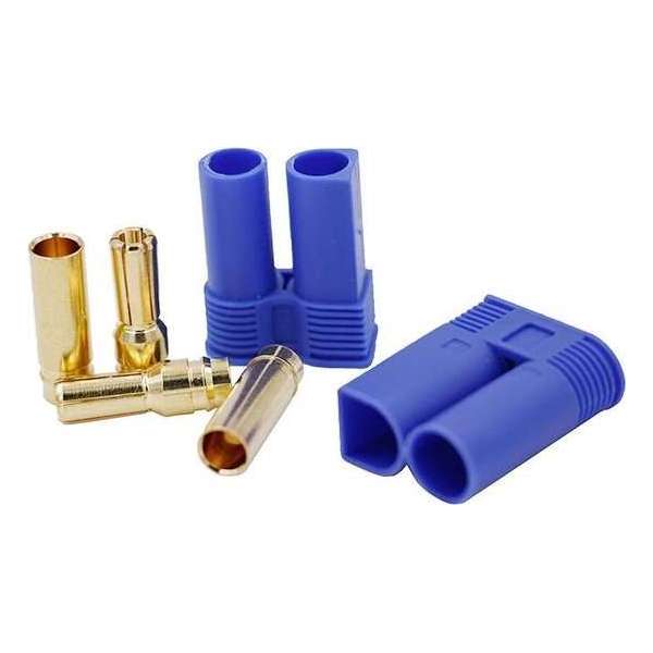 RC Accupack stekker EC3 Verguld - 1 Set RC Accupack stekker EC3 Verguld - 1 Set