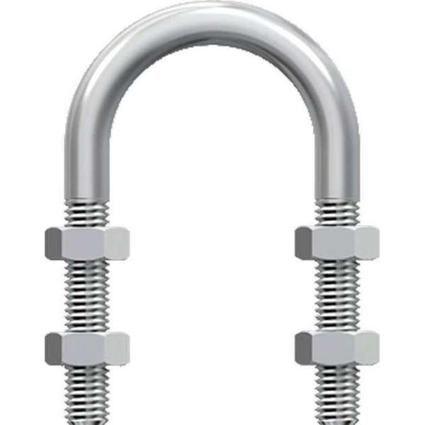 FLAM u-beugel, staal, ho 88mm, uitw buisdiam 90 - 102mm, el verz FLAM u-beugel, staal, ho 88mm, uitw buisdiam 90 - 102mm, el verz