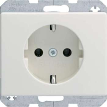 BERKER Arsys wandcontactdoos - stopcontact | met randaarde | wit