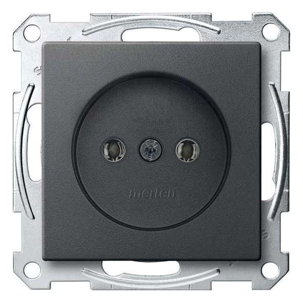 Stopcontact - Inbouw - Antraciet - Systeem M - Schneider Electric - MTN2001-0414 Stopcontact - Inbouw - Antraciet - Systeem M - Schneider Electric - MTN2001-0414