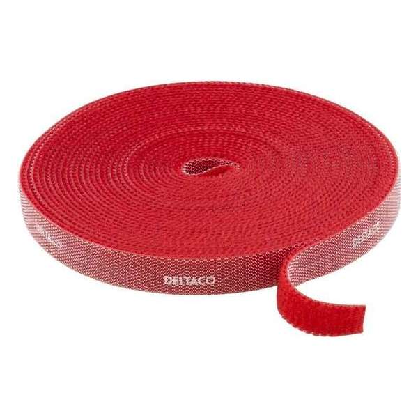DELTACO CM05R Kabelbinder - 5 meter - Rood DELTACO CM05R Kabelbinder - 5 meter - Rood