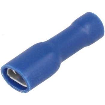 Kabelschoen - per 10 stuks - blauw - Insteekbreedte 4.8 mm Insteekdikte 0.5 mm