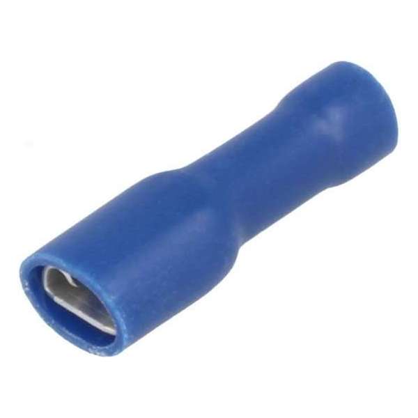 Kabelschoen - per 10 stuks - blauw - Insteekbreedte 4.8 mm Insteekdikte 0.5 mm Kabelschoen - per 10 stuks - blauw - Insteekbreedte 4.8 mm Insteekdikte 0.5 mm