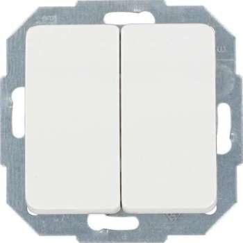 KOPP dubbele wipschakelaar serie inbouw, model Milano | wit