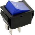 Schakelaar - blauw - 12 volt - 35A - verlicht
