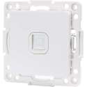 UTP RJ45 Stopcontact - Wandcontactdoos - Aigi Jura - Inbouw - Vierkant - Kunststof - 1-voudig UTP CAT6 - Wit