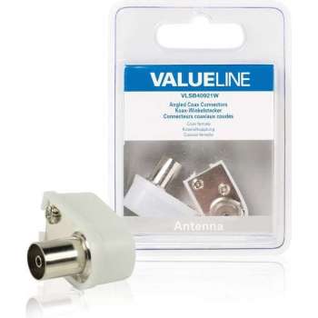 Valueline VLSB40921W coaxconnector 2 stuk(s)