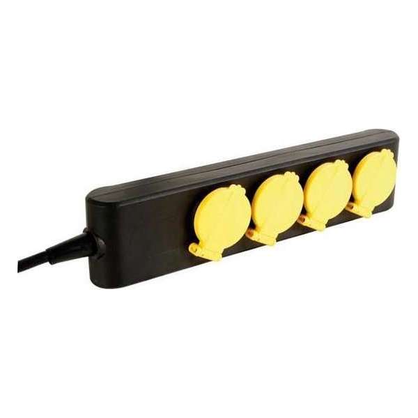 Perel TOOL117 4AC-uitgang(en) 1.5m Zwart, Geel power uitbreiding Perel TOOL117 4AC-uitgang(en) 1.5m Zwart, Geel power uitbreiding
