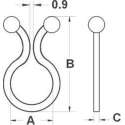 TRU COMPONENTS TC-TT24-20203 Kabelbundelaar 1593083 Bundel-Ø (bereik) 21.30 mm (max) Natuur 20 stuk(s)