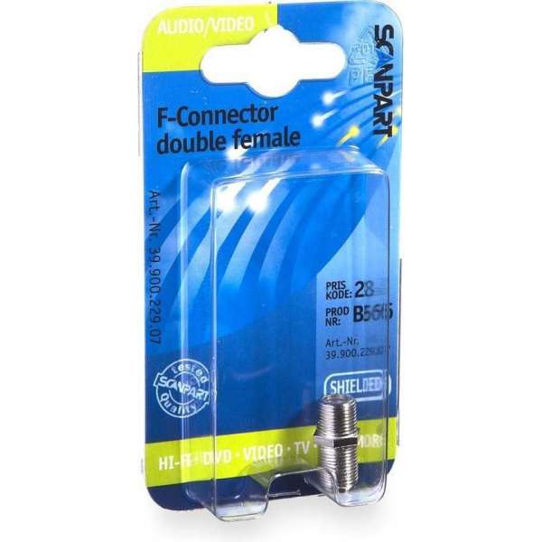 Scanpart - Scanpart F Connector Adapter (f)-(f) - 30 Dagen Niet Goed Geld Terug Scanpart - Scanpart F Connector Adapter (f)-(f) - 30 Dagen Niet Goed Geld Terug