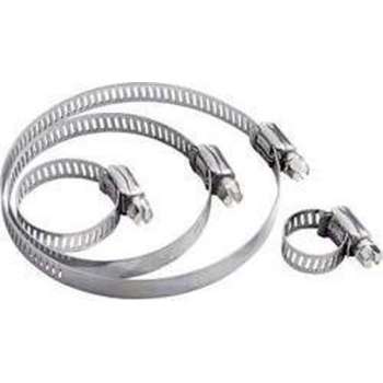 TRU COMPONENTS Slangklem 544925 Bundel-Ø (bereik) 29 tot 47 mm Zeskantschroef met sleuf Zilver 1 stuk(s)
