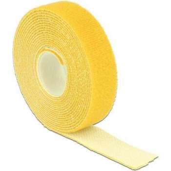 Kabelbinder Delock klittenband 3000x20mm 1x Rol geel