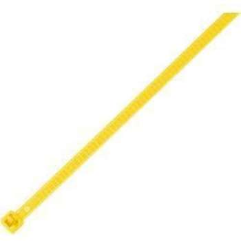 HellermannTyton 115-00004 LR55R-PA66-YE-Q1 Kabelbinder 196 mm 4.80 mm Geel Hersluitbaar, Hittegestabiliseerd 25 stuk(s)