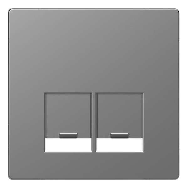 Inzetstuk RJ45 Actassi 2V - Kunststof - RVS Look - Systeem Design - Schneider Electric - MTN4572-6036 Inzetstuk RJ45 Actassi 2V - Kunststof - RVS Look - Systeem Design - Schneider Electric - MTN4572-6036