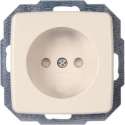 Kopp Rivo stopcontact 1-voudig zonder aarde wit