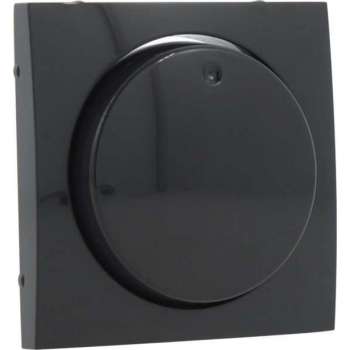 Q-Link S2 centraalplaat – met knop – voor dimmer – antraciet