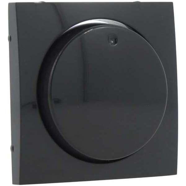 Q-Link S2 centraalplaat – met knop – voor dimmer – antraciet Q-Link S2 centraalplaat – met knop – voor dimmer – antraciet