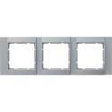Berker B1-B.3-B.7 Afdekraam 3-Voudig Aluminium