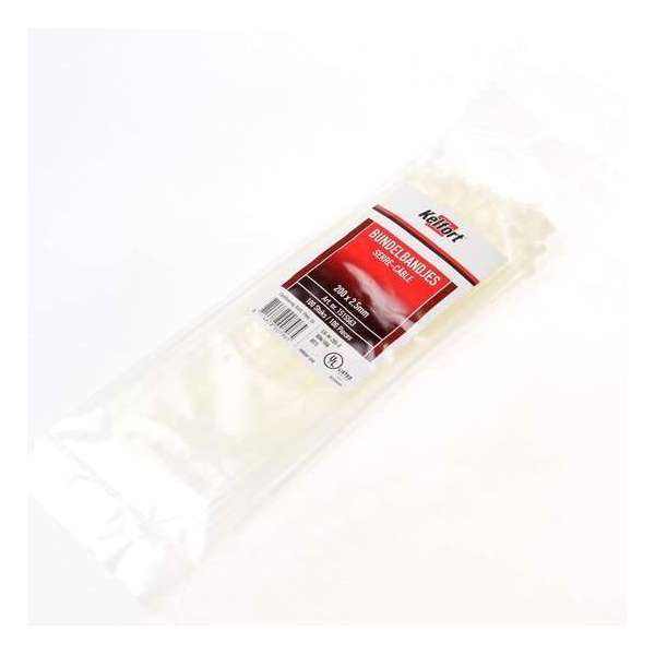 Bundelbandje transparant 200 x 2.5mm Bundelbandje transparant 200 x 2.5mm