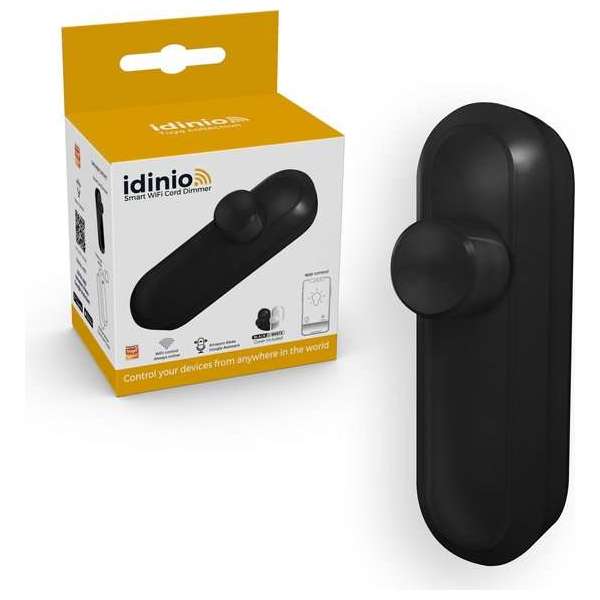 IDINIO WIFI Smart Snoerdimmer 100W - voor LED & Halogeen verlichting - Universeel IDINIO WIFI Smart Snoerdimmer 100W - voor LED & Halogeen verlichting - Universeel