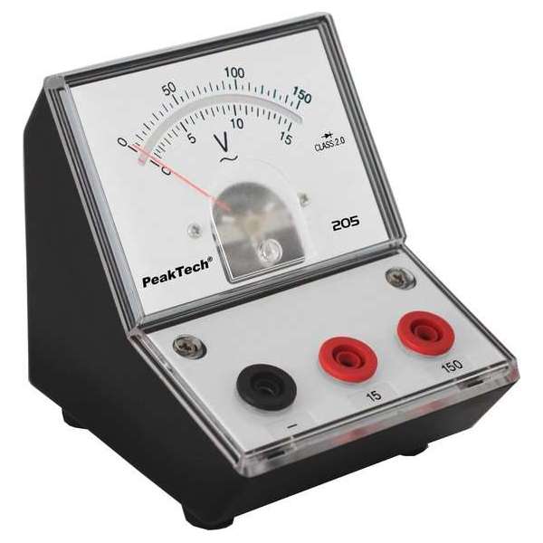 PeakTech 205-11 Analoog Instrument - 0...15V/150V AC PeakTech 205-11 Analoog Instrument - 0...15V/150V AC