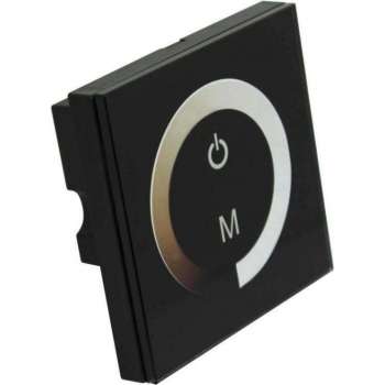 LED dimmer - wandbediening touch panel - zwart