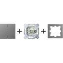 Serieschakelaar Compleet - RVS Look - Merten D-Life - Schneider Electric - MTN3115-6536_TO