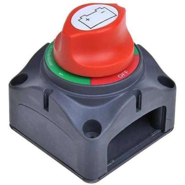 Proplus Hoofdschakelaar 3-polig 12-48 Volt 200 Ampère Zwart/rood Proplus Hoofdschakelaar 3-polig 12-48 Volt 200 Ampère Zwart/rood
