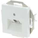 Gira SY55 Telefoon/Data Wandcontactdoos - Inbouw - Cat3 - 2 x 8-polig - Polarwit