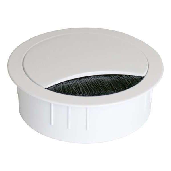 Aluminium kabelpot wit gelakt 80mm Aluminium kabelpot wit gelakt 80mm