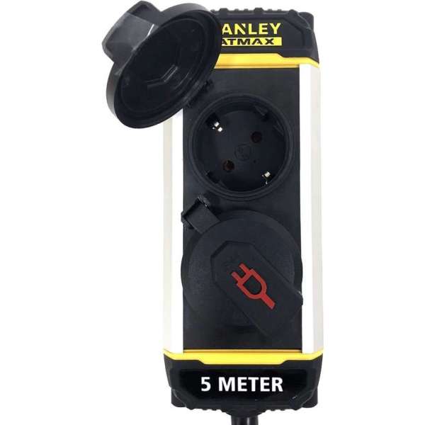 Stanley Stekkerdoos Fatmax 2-voudig 5 Meter Aluminium Zwart Stanley Stekkerdoos Fatmax 2-voudig 5 Meter Aluminium Zwart
