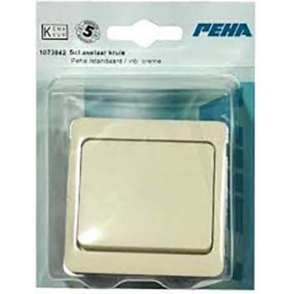 PEHA enkele wipschakelaar kruis inbouw | CREME PEHA enkele wipschakelaar kruis inbouw | CREME