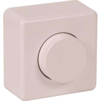 SCHNEIDER ELECTRIC opbouw dimmer | 230V en halogeenverlichting zonder trafo | 40 - 200W | creme