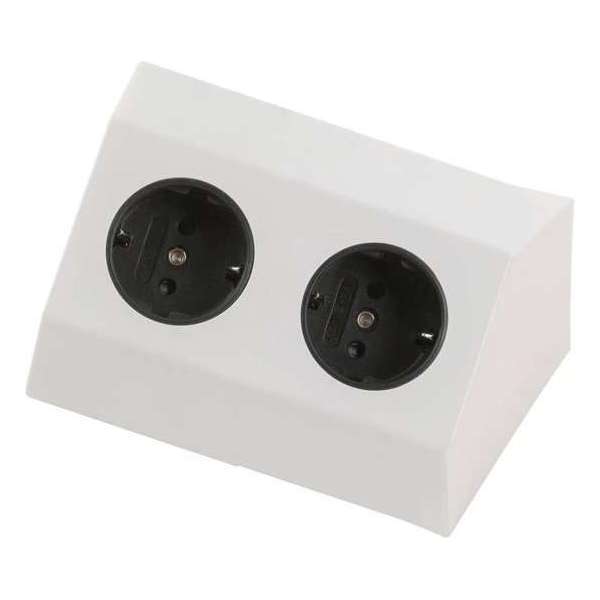 Heitronic 500071 Stekkerdoos zonder schakelaar Wit, Zilver 1 stuk(s) Heitronic 500071 Stekkerdoos zonder schakelaar Wit, Zilver 1 stuk(s)