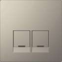 Inzetstuk RJ45 Actassi 2V - Metaal - Nikkel Metallic - Systeem Design - Schneider Electric - MTN4572-6050