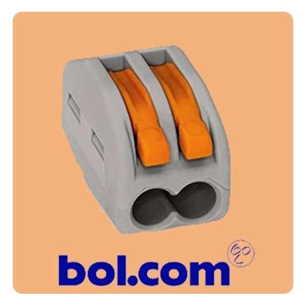 Lasklem 4mm 2-polig (100 Stuks) Lasklem 4mm 2-polig (100 Stuks)