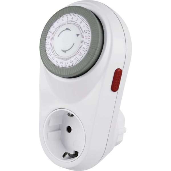Hama Mechanical timer "Curved", white Hama Mechanical timer "Curved", white