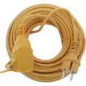 Exin Tuinverlengsnoer – Stekkerdoos 20 meter – Verlengkabel voor Buiten (IP44) - Oranje – 2 x 1.0 mm² - Zonder Randaarde