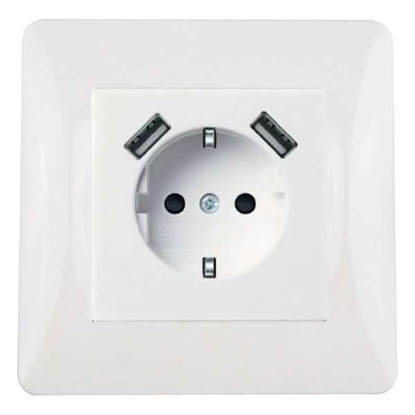 Inbouw Stopcontact - Met USB Inbouw Stopcontact - Met USB