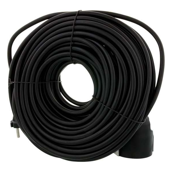Exin Verlengsnoer – Stekkerdoos 20 meter – Verlengkabel Zwart – 2 x 1.0 mm² - Zonder Randaarde Exin Verlengsnoer – Stekkerdoos 20 meter – Verlengkabel Zwart – 2 x 1.0 mm² - Zonder Randaarde