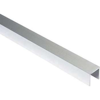 Essentials U-profiel aluminium brut 100 x 2,5 x 2,5 cm