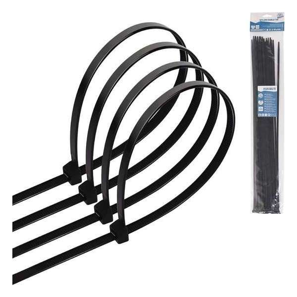 Tie Wraps - Tyrap - Igan Tie - 4.8x450mm - Zwart - 30 Stuks Tie Wraps - Tyrap - Igan Tie - 4.8x450mm - Zwart - 30 Stuks