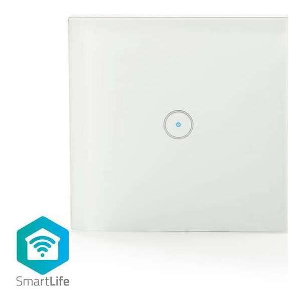 Slimme smart lichtschakelaar | Wi-Fi | Enkel | Muurmontage | 86 mm | 86 mm | 1000 W | Android™ & iOS | Glas | Wit Slimme smart lichtschakelaar | Wi-Fi | Enkel | Muurmontage | 86 mm | 86 mm | 1000 W | Android™ & iOS | Glas | Wit