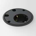 Power unit rond (4 x kabeldoorvoer) - Zwart