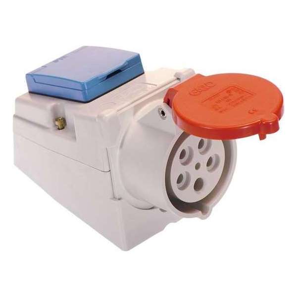AS Schwabe Gecombineerd stopcontact 5x32A 400V, 1 x 230 V geaard stopcontact AS Schwabe Gecombineerd stopcontact 5x32A 400V, 1 x 230 V geaard stopcontact