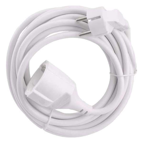 Exin Verlengsnoer – Stekkerdoos 5 meter – Verlengkabel Wit – 3 x 1.5 mm2 met randaarde Exin Verlengsnoer – Stekkerdoos 5 meter – Verlengkabel Wit – 3 x 1.5 mm2 met randaarde