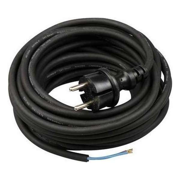 Neopreen buiten kabel - 10 meter - 2 x 1.0mm met stekker Neopreen buiten kabel - 10 meter - 2 x 1.0mm met stekker